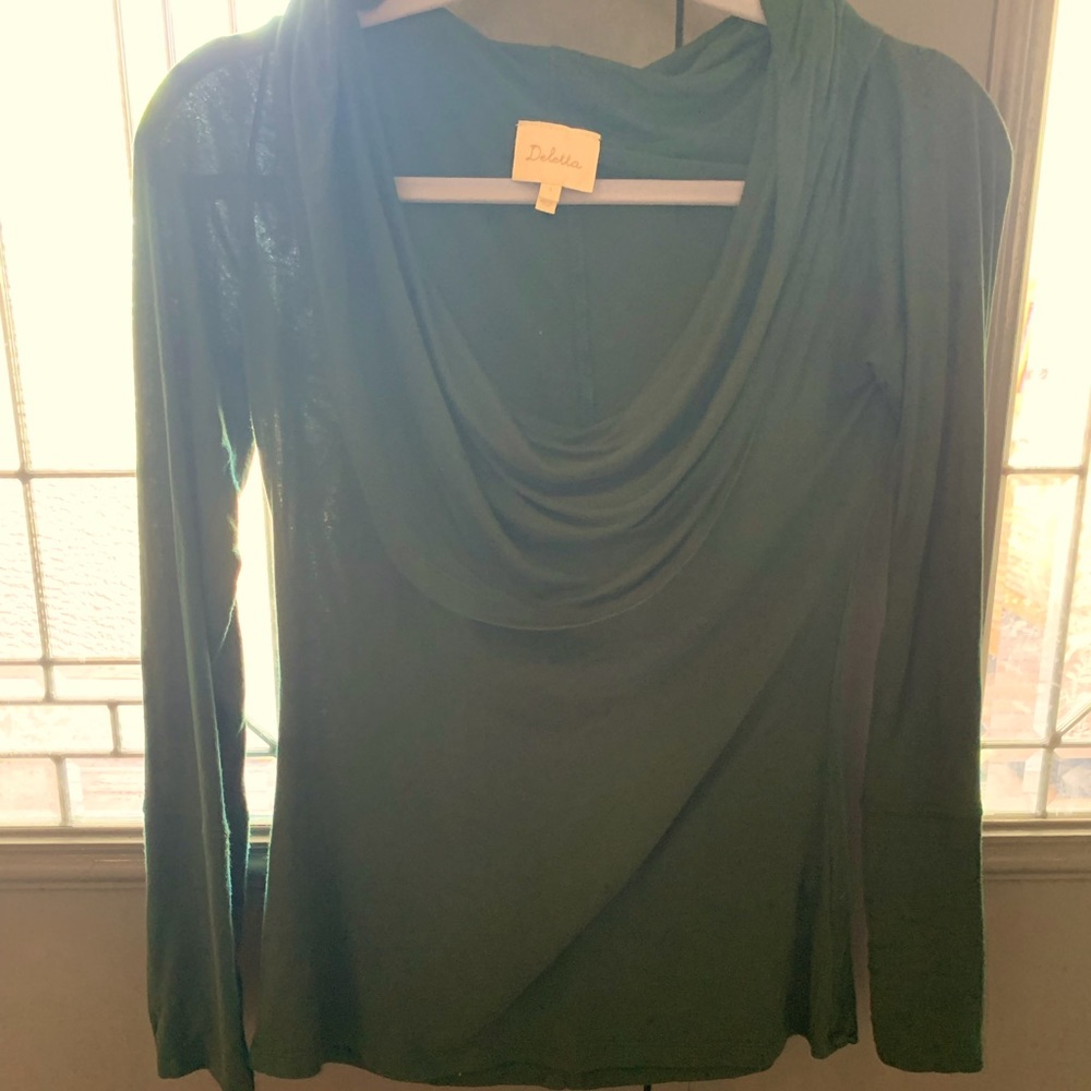 Deletta small blouse, dark green